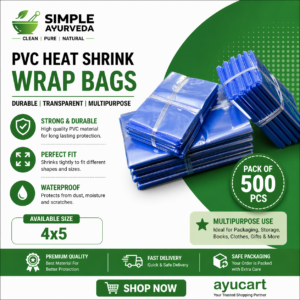 pvc heat shrink wrap pouch for soap packing pack 100pcs