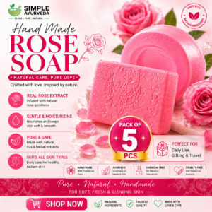 hand made glycerin transprent rose soap