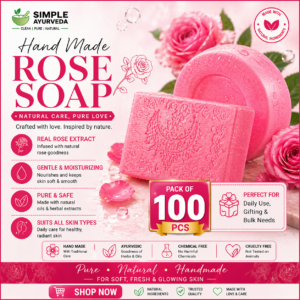 hand made glycerin transprent rose soap