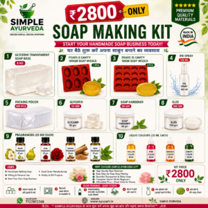 AYUCART ₹2800 Professional Soap Making Kit with Transparent Glycerin Soap Base, Premium Fragrances, Soap Moulds, Packing Pouches and Complete Soap Making Raw Materials